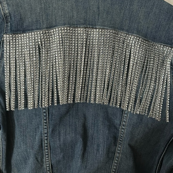 Signature Levi Strauss & Co Jean Jacket, gem tasseled back - Picture 4 of 4